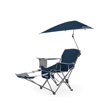 Sportas-Brella Mėlyna Stovyklavimo Kėdė, Lauko Baldai Paplūdimio Kėdės, su Apkaba-Dėl Saulės Pavėsyje