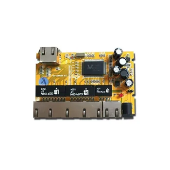 ANDDEARPCB OEM/ODM RTL8367 6 port 10/100/1000Mbps gigabit ethernet switch module PCBA Pramonės jungiklis modulis tinklo jungiklis