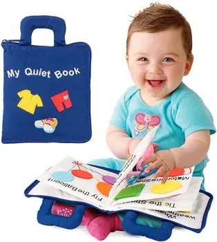 Ramioje Knygos Montessori Žaislai Mažiems Vaikams 1-3 Metų Berniukas, Mergaitė Kelionės Žaislas Ikimokyklinio Mokymosi Veiklą, Jutimo Veiklos Užimtas Knyga