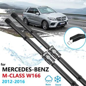 Automobilių Valytuvai Mercedes Benz M ML GLE Klasės W166 2012 m. 2013 m. 2014 M. 2015 m. 2016 Priekinio lango Plovimo Šepečiai Automobilių Reikmenys