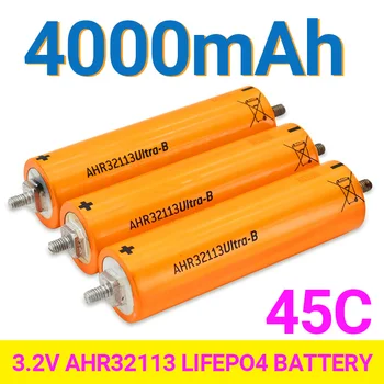 45C Įkraunama Ličio Geležies Fosfato Baterijų Galia Aukštos Kokybės Didelio Pajėgumo A123 AHR32113 Lifepo4 Baterija 3.2 V 4.0 AH