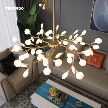 Winfordo Firefly LED Šviestuvo Šviesos Medžio Šaką priedai veltiniams, vilna Lempa Dekoratyvinis Kabo Lempa Namų (Stiklo Lampshde -NE PLASTIKINIAI)