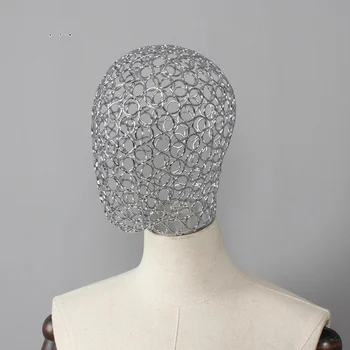 Kūno Pusė Rekvizitai Aksesuaras Vyrus, Moteris Iš Metalo, Tuščiaviduriai Manekeno Galvos Modelio Kepurę Perukas Bžūp Kerchief Display Rack