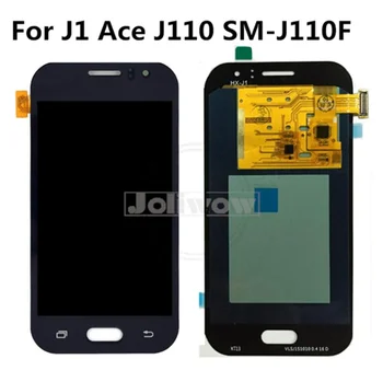 Galima Reguliuoti Ryškumą LCD Samsung Galaxy J1 Ace J110 SM-J110F J110H LCD Ekranas Jutiklinis Ekranas skaitmeninis keitiklis Asamblėjos Pakeitimo