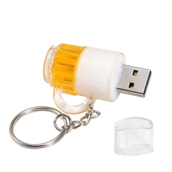 JASTER Alaus Puodelis Plastiko USB Flash Drive 64GB Dovanos Key Chain U Diskas 4GB 8GB 16GB 32GB