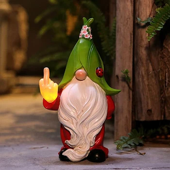 Nykštukinė Saulės Šviesos Dervos Gnome Statula Saulės Šviesos Dekoratyviniai Nykštukiniai Skulptūra Saulės Lempos Apšvietimo Papuošalus Kalėdų Dekoro
