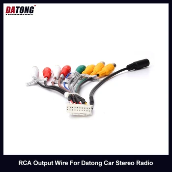 Datong Automobilio Stereo Radijas RCA Išėjimo Laidas Aux-in Adapteris, Kabelis, Automobilių Reikmenys