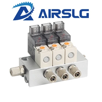 Micro solenoid valve teigiamas slėgis neigiamo slėgio universalus du pozicija tris paprastai uždarytas vakuumo vožtuvas grupė