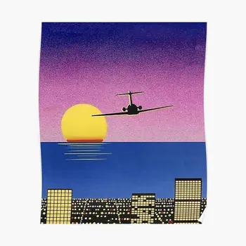 Estetinės Oro Plokštumoje, Hiroshi Nagai Plakatas Plakatas Nuotrauką Modernus Dekoro Apdailos Kambarys Derliaus Sienos Freskos Meno Spausdinimo Be Rėmelio