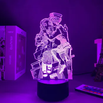 LED Nakties Šviesos Anime Tualetas Privalo Hanako Kun Šviesos 3D nuotolinio valdymo stalo lempos Palieskite Jutiklio naktinė lempa