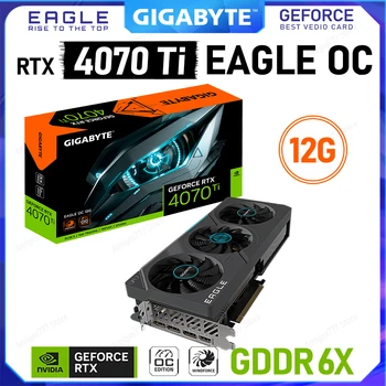 Gigabyte GeForce RTX 4070 Ti ERELIS OC 12G Nauja Grafika Kortelės GDDR6X 192Bit RTX 4070 HDMI 2.1 16Pin Žaidimų GPU Vaizdo plokštės placa de
