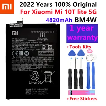 2022 Metų 100% Originalus Didelis Qulity 4820mAh BM4W Baterija Xiaomi Mi 10T lite 5G Baterijas + Nemokamas įrankiai