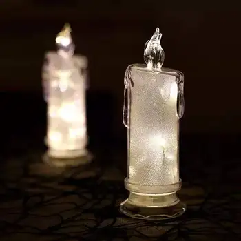 Romantiška LED Modeliavimas Ašaros Žvakė Žėrintis Žvakė Naktį Šviesos Mergina Širdies Apdailos Valentino Dieną Restoranas Apdaila