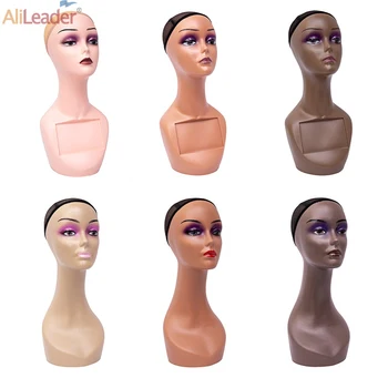 Alileader Pigūs Moterų Kosmetologijos Manekeno Galva Su Ilgu Kaklu Salonas Kirpyklos Mokymo Lėlės Galvos Peruką Šalikas Skrybėlę Ekranas