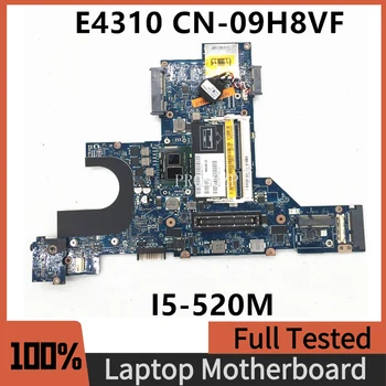 KN-09H8VF 09H8VF 9H8VF Aukštos Kokybės Mainboard DELL Latitude E4310 Laptop Plokštės Su I5-520M PROCESORIUS DDR3 100% Visiškai Išbandytas