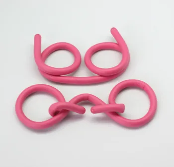 Naujas išgalvotas išsiskiriantis kaklaraištis lyties apribojimų žaislas,rožinės spalvos porolono Kempine, kuriems vielos tvirtinimo riešo rankogaliai,daugiafunkcis lyties apribojimų