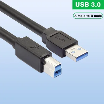 USB3.0 Spausdintuvo Laidas 1,5 m 3m 5m 10m Myritu Feisi Skaitmeninis Atgal Didelio Greičio USB 3.0 A Į B Tipo B Duomenų Kabelis 4K vaizdo Kamera