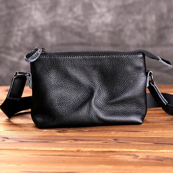 AETOO Odos mažų pečių maišą vyrų ir moterų pečių maišą Japonijos vasaros laisvalaikio krepšys odos mini mobilusis telefonas