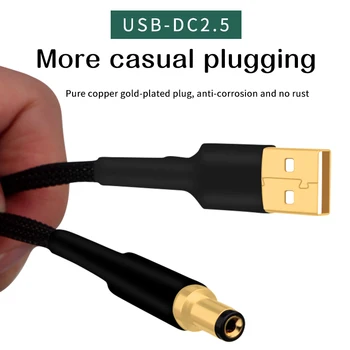 OCC high-fidelity DC maitinimo kabel USB A-2,5 mm/2,1 mm HiFi gewidmet šeimyna garso NS 5,5-2,1 DC-kabel