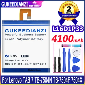 L16D1P33 Nauja Baterija Lenovo TAB 7 TB-7504N TB-7504F 7504X 4100mAh Didelės Talpos Pakeitimo Batterie Li-polym Bateria 